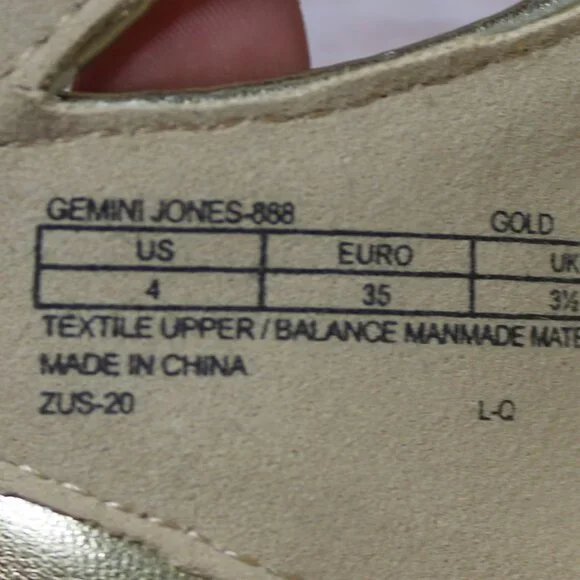 Michael Michael Kors Gold Glitter Low Heels - Picture 6 of 9